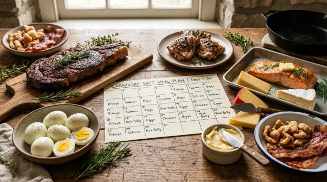 30-day carnivore diet meal plan